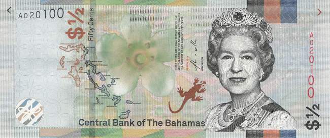 Bahamas 1/2 Dollar p77A 2019